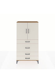 Arges Dolap 3 Raflı 4 Çekmeceli 2 Kapaklı 88x30x163 - S21M139V7A