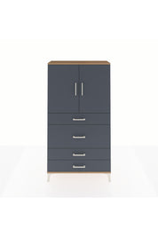Arges Dolap 3 Raflı 4 Çekmeceli 2 Kapaklı 88x30x163 - S21M139V8A