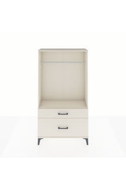Arges Dolap Tek Raflı 2 Çekmeceli Tek Askılı 88x30x163 - S21M141V1A