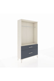 Arges Dolap Tek Raflı 2 Çekmeceli Tek Askılı 88x30x163 - S21M141V2A