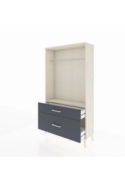 Arges Dolap Tek Raflı 2 Çekmeceli Tek Askılı 88x30x163 - S21M141V2A