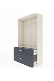 Arges Dolap Tek Raflı 2 Çekmeceli Tek Askılı 88x30x163 - S21M141V2A