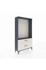 Arges Dolap Tek Raflı 2 Çekmeceli Tek Askılı 88x30x163 - S21M141V4A