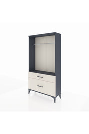 Arges Dolap Tek Raflı 2 Çekmeceli Tek Askılı 88x30x163 - S21M141V4A