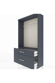 Arges Dolap Tek Raflı 2 Çekmeceli Tek Askılı 88x30x163 - S21M141V5A