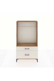 Arges Dolap Tek Raflı 2 Çekmeceli Tek Askılı 88x30x163 - S21M141V7A