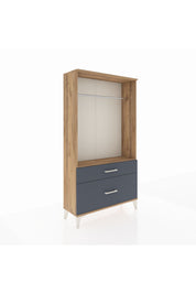Arges Dolap Tek Raflı 2 Çekmeceli Tek Askılı 88x30x163 - S21M141V8A