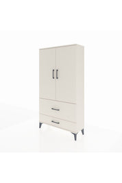 Arges Dolap Tek Raflı 2 Çekmeceli Tek Askılı 88x30x163 - S21M142V1A