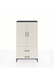 Arges Dolap Tek Raflı 2 Çekmeceli Tek Askılı 88x30x163 - S21M142V4A