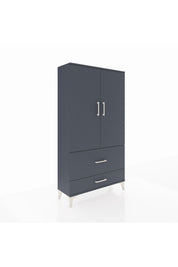 Arges Dolap Tek Raflı 2 Çekmeceli Tek Askılı 88x30x163 - S21M142V5A