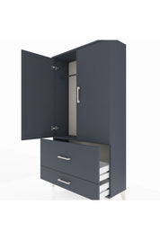 Arges Dolap Tek Raflı 2 Çekmeceli Tek Askılı 88x30x163 - S21M142V5A