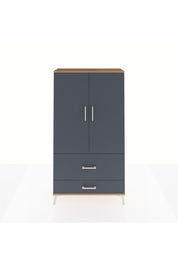 Arges Dolap Tek Raflı 2 Çekmeceli Tek Askılı 88x30x163 - S21M142V8A