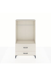 Arges Dolap Tek Raflı 2 Çekmeceli Tek Askılı 88x30x163 - S21M143V1A