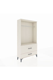 Arges Dolap Tek Raflı 2 Çekmeceli Tek Askılı 88x30x163 - S21M143V1A