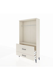 Arges Dolap Tek Raflı 2 Çekmeceli Tek Askılı 88x30x163 - S21M143V1A