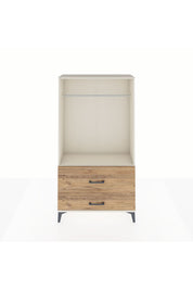 Arges Dolap Tek Raflı 2 Çekmeceli Tek Askılı 88x30x163 - S21M143V3A