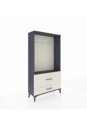 Arges Dolap Tek Raflı 2 Çekmeceli Tek Askılı 88x30x163 - S21M143V4A