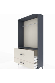 Arges Dolap Tek Raflı 2 Çekmeceli Tek Askılı 88x30x163 - S21M143V4A