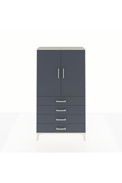 Arges Dolap Tek Raflı 4 Çekmeceli Tek Askılı 88x30x163 - S21M144V2A