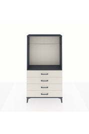 Arges Dolap Tek Raflı 4 Çekmeceli Tek Askılı 88x30x163 - S21M145V4A