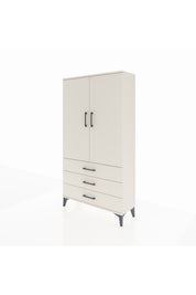 Arges Dolap Tek Raflı 3 Çekmeceli Tek Askılı 88x30x163 - S21M146V1A
