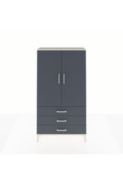 Arges Dolap Tek Raflı 3 Çekmeceli Tek Askılı 88x30x163 - S21M146V2A