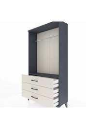Arges Dolap Tek Raflı 3 Çekmeceli Tek Askılı 88x30x163 - S21M147V4A