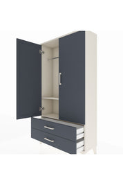Arges Dolap 2 Raflı 2 Çekmeceli Tek Askılı 88x30x163 - S21M148V2A