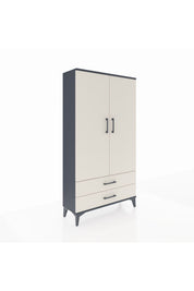 Arges Dolap 2 Raflı 2 Çekmeceli Tek Askılı 88x30x163 - S21M148V4A