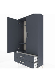Arges Dolap 2 Raflı 2 Çekmeceli Tek Askılı 88x30x163 - S21M148V5A