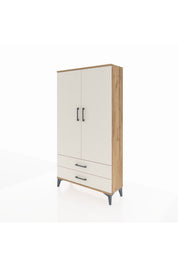 Arges Dolap 2 Raflı 2 Çekmeceli Tek Askılı 88x30x163 - S21M148V7A