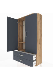 Arges Dolap 2 Raflı 2 Çekmeceli Tek Askılı 88x30x163 - S21M148V8A