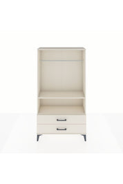 Arges Dolap 2 Raflı 2 Çekmeceli Tek Askılı 88x30x163 - S21M149V1A