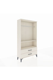 Arges Dolap 2 Raflı 2 Çekmeceli Tek Askılı 88x30x163 - S21M149V1A