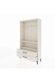 Arges Dolap 2 Raflı 2 Çekmeceli Tek Askılı 88x30x163 - S21M149V1A