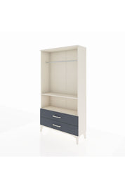 Arges Dolap 2 Raflı 2 Çekmeceli Tek Askılı 88x30x163 - S21M149V2A