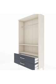 Arges Dolap 2 Raflı 2 Çekmeceli Tek Askılı 88x30x163 - S21M149V2A