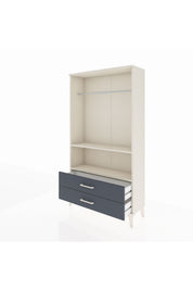 Arges Dolap 2 Raflı 2 Çekmeceli Tek Askılı 88x30x163 - S21M149V2A