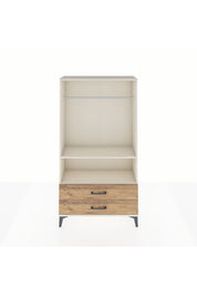 Arges Dolap 2 Raflı 2 Çekmeceli Tek Askılı 88x30x163 - S21M149V3A