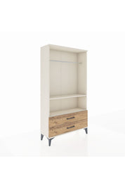 Arges Dolap 2 Raflı 2 Çekmeceli Tek Askılı 88x30x163 - S21M149V3A