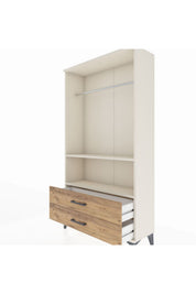 Arges Dolap 2 Raflı 2 Çekmeceli Tek Askılı 88x30x163 - S21M149V3A