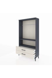 Arges Dolap 2 Raflı 2 Çekmeceli Tek Askılı 88x30x163 - S21M149V4A