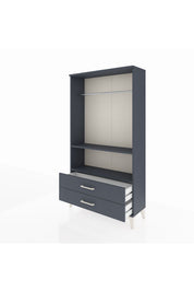 Arges Dolap 2 Raflı 2 Çekmeceli Tek Askılı 88x30x163 - S21M149V5A