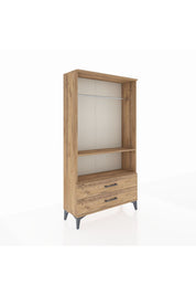 Arges Dolap 2 Raflı 2 Çekmeceli Tek Askılı 88x30x163 - S21M149V9A
