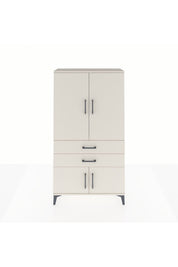 Arges Dolap Tek Raflı 2 Çekmeceli Tek Askılı 88x30x163 - S21M150V1A