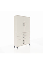 Arges Dolap Tek Raflı 2 Çekmeceli Tek Askılı 88x30x163 - S21M150V1A