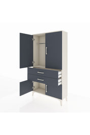 Arges Dolap Tek Raflı 2 Çekmeceli Tek Askılı 88x30x163 - S21M150V2A