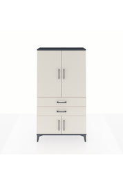 Arges Dolap Tek Raflı 2 Çekmeceli Tek Askılı 88x30x163 - S21M150V4A