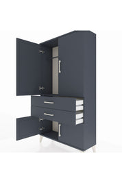 Arges Dolap Tek Raflı 2 Çekmeceli Tek Askılı 88x30x163 - S21M150V5A