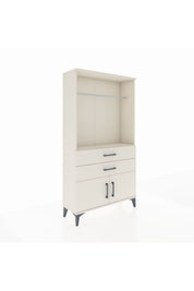 Arges Dolap Tek Raflı 2 Çekmeceli Tek Askılı 88x30x163 - S21M151V1A